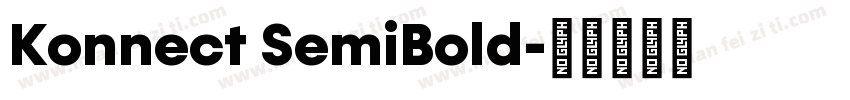 Konnect SemiBold字体转换